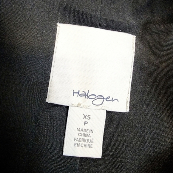 Halogen Tweed Long Sleeve Open Front Blazer Jacket - Picture 8 of 9